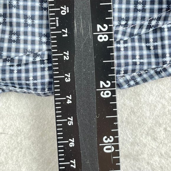 BOSS HUGO BOSS Mens L Blue Patterned Long Sleeve Button Down Shirt - Picture 13 of 14